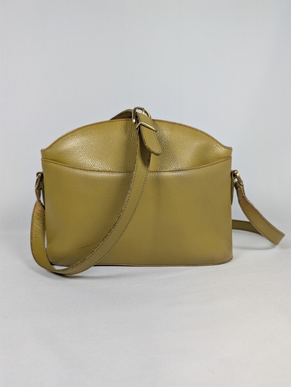 Coach Madison Regis 4405 Chartreuse Pebbled Leather Small Crossbody Bag Womens